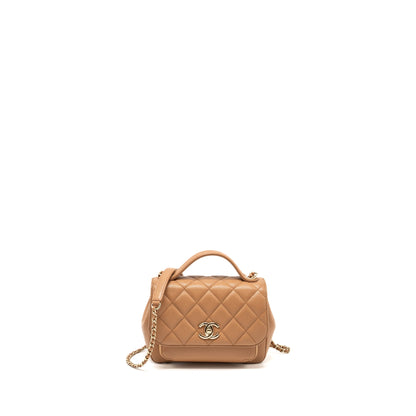 Chanel Small Business Affinity Caviar Dark Beige LGHW