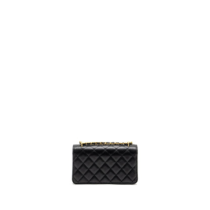 Chanel 23s Wallet On Chain with Bag Charm Caviar Black GHW(Microchip)