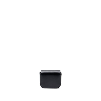 Celine Mini Claude Shiny Calfskin Black GHW