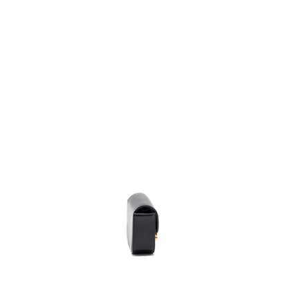 Celine Mini Claude Shiny Calfskin Black GHW