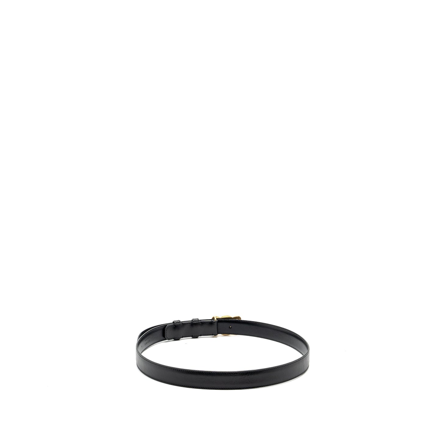 Celine size 85 Medium Triomphe belt calfskin black GHW