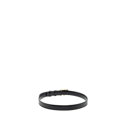 Celine size 85 Medium Triomphe belt calfskin black GHW