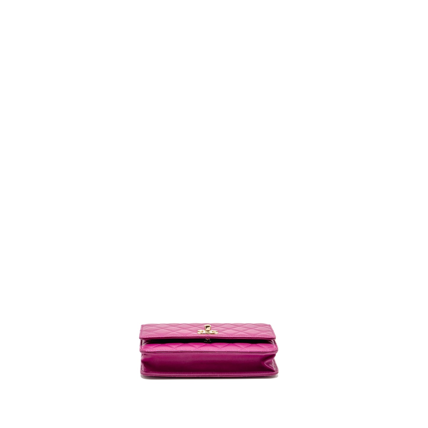 Chanel Trendy CC Wallet on Chain Lambskin Fuchsia GHW