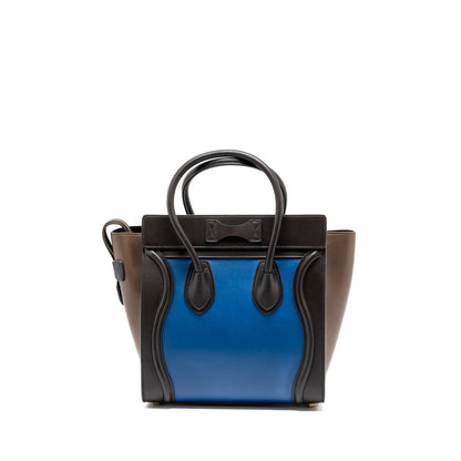 Celine Micro Luggage Bag Calfskin Multicolour GHW