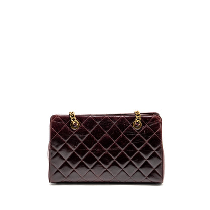 Chanel Perfect Edge Tote Bag Calfskin Burgundy GHW