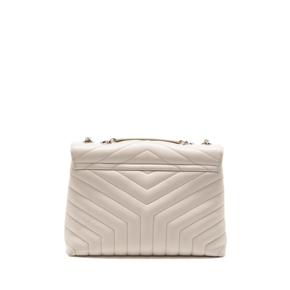Saint Laurent/YSL Medium Lou Lou Bag Calfskin White SHW