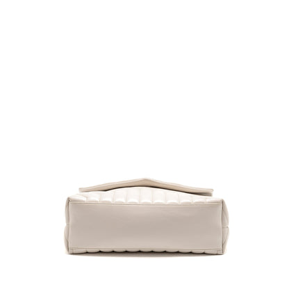 Saint Laurent/YSL Medium Lou Lou Bag Calfskin White SHW