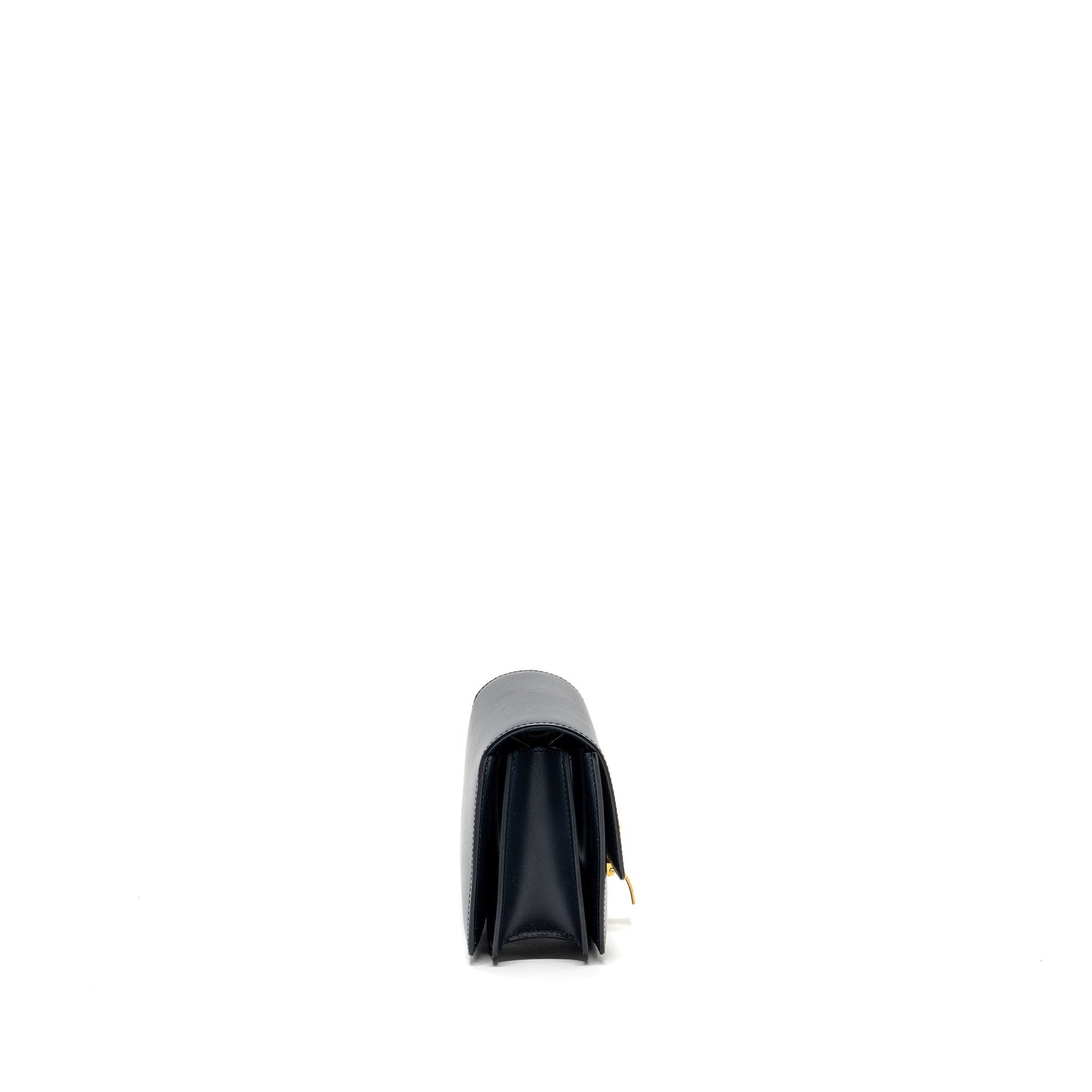 Celine mini box bag calfskin dark blue GHW