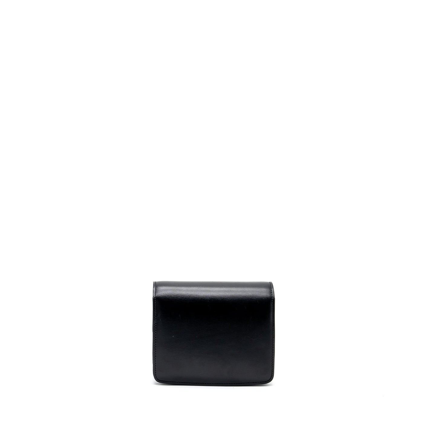 Celine mini classic box bag calfskin Black GHW