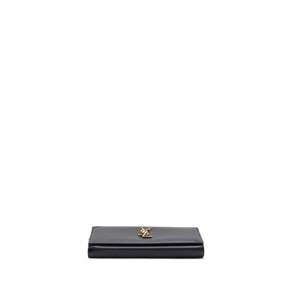 saint laurent flap chain bag lambskin black GHW