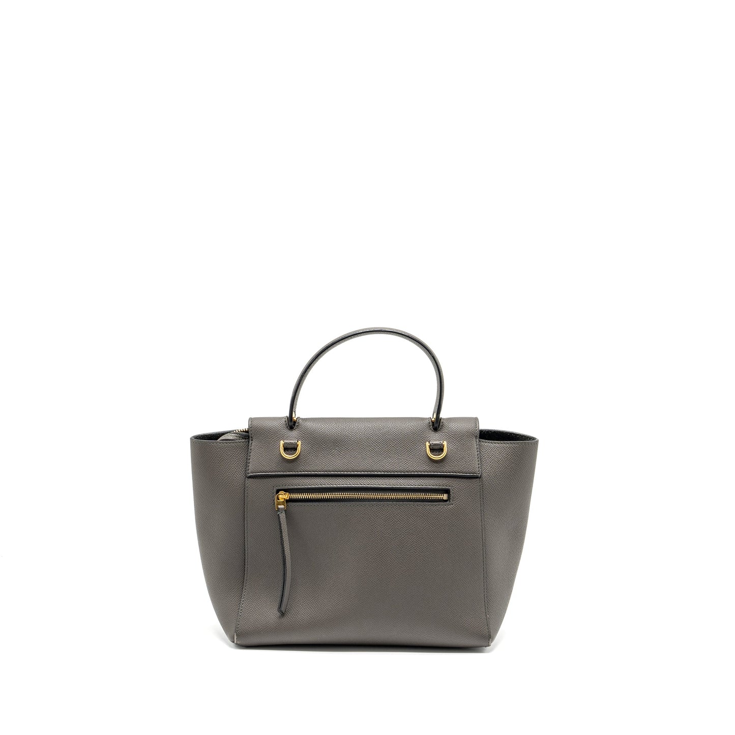 Celine Micro Belt Bag Grained Calfskin Grey GHW