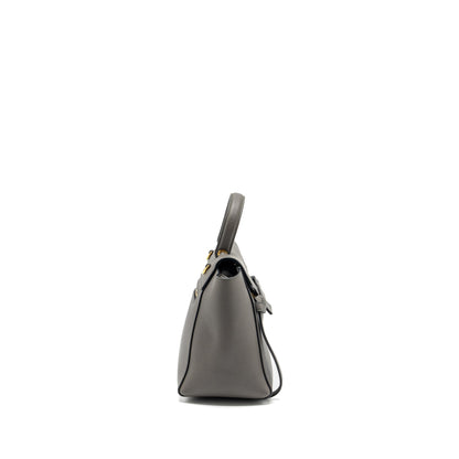 Celine Micro Belt Bag Grained Calfskin Grey GHW