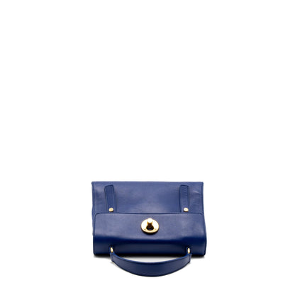 Saint Laurent/YSL Muse Two Tote Bag Calfskin Blue GHW