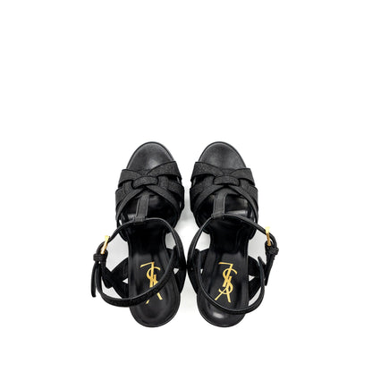 Saint Laurent Size 38 Tribute Platform Sandals Black