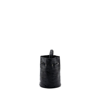 Balenciaga XS Everyday Drawstring Bucket Bag Black SHW