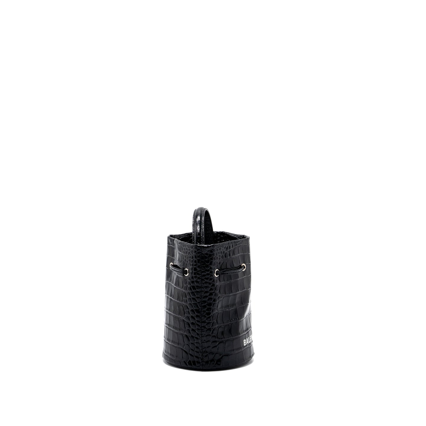 Balenciaga XS Everyday Drawstring Bucket Bag Black SHW
