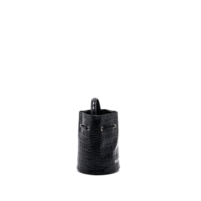 Balenciaga XS Everyday Drawstring Bucket Bag Black SHW