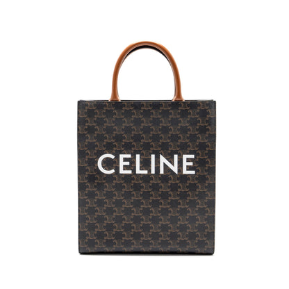 Celine Vertical Cabas Triomphe Canvas GHW