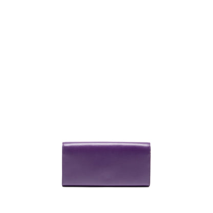 Saint Laurent Kate clutch calfskin purple GHW