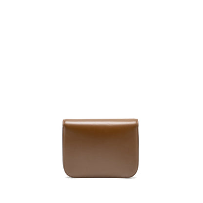 Celine Medium Classic Box Bag Calfskin Brown GHW
