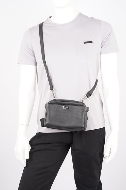 Fendi Mens Peakaboo Bum Bag Black Leather