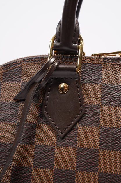 Louis Vuitton Womens Alma Bag Damier Ebene Canvas PM