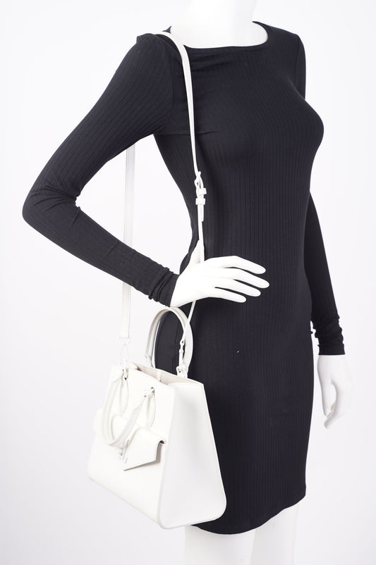Louis Vuitton Womens Lockme Bag White Leather