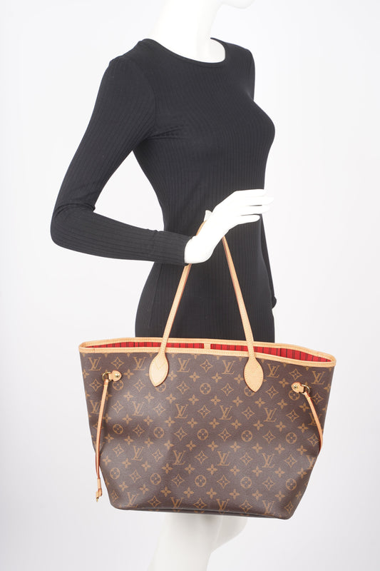 Louis Vuitton Womens Neverfull MM Monogram