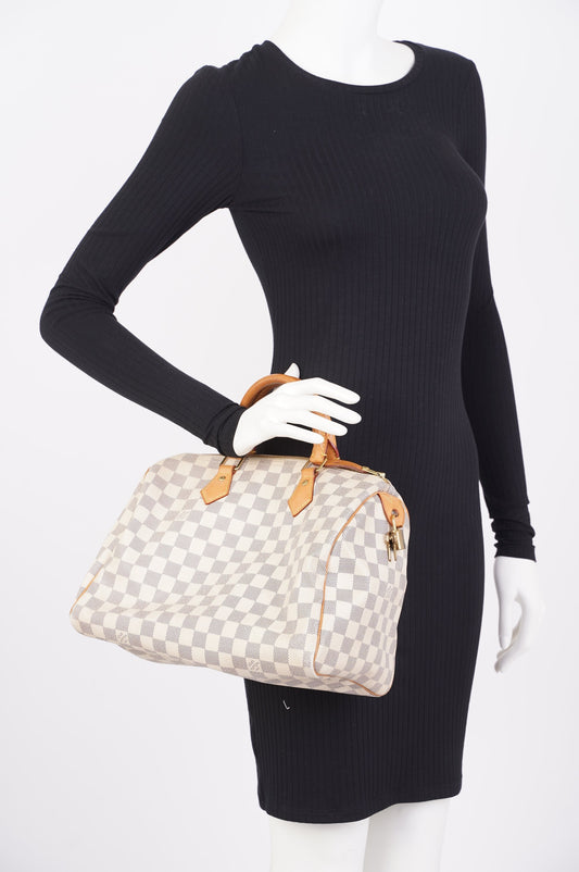 Louis Vuitton Speedy Bag Damier Azur Canvas 30