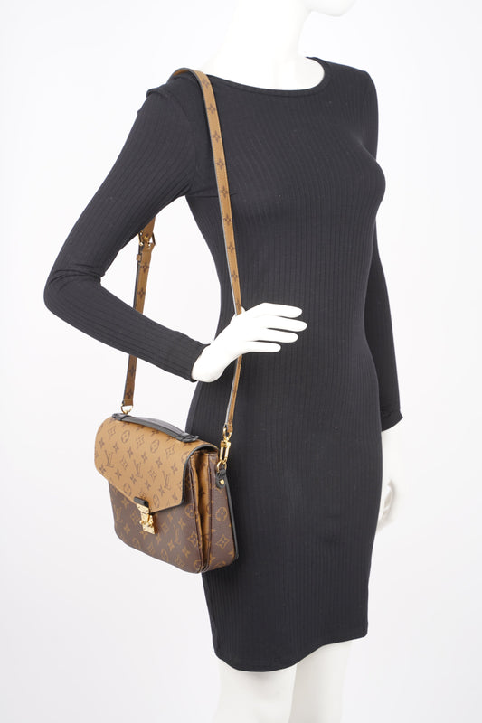 Louis Vuitton Womens Pochette Metis Reverse Monogram