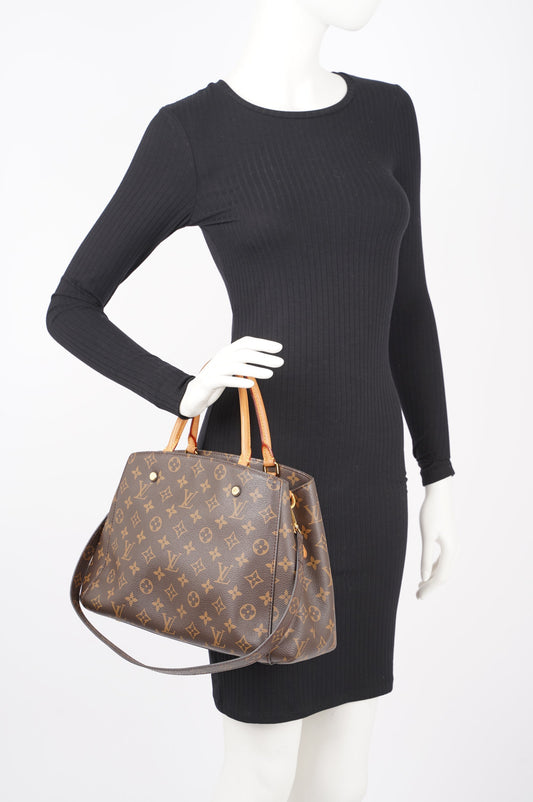 Louis Vuitton Womens Montaigne Monogram MM