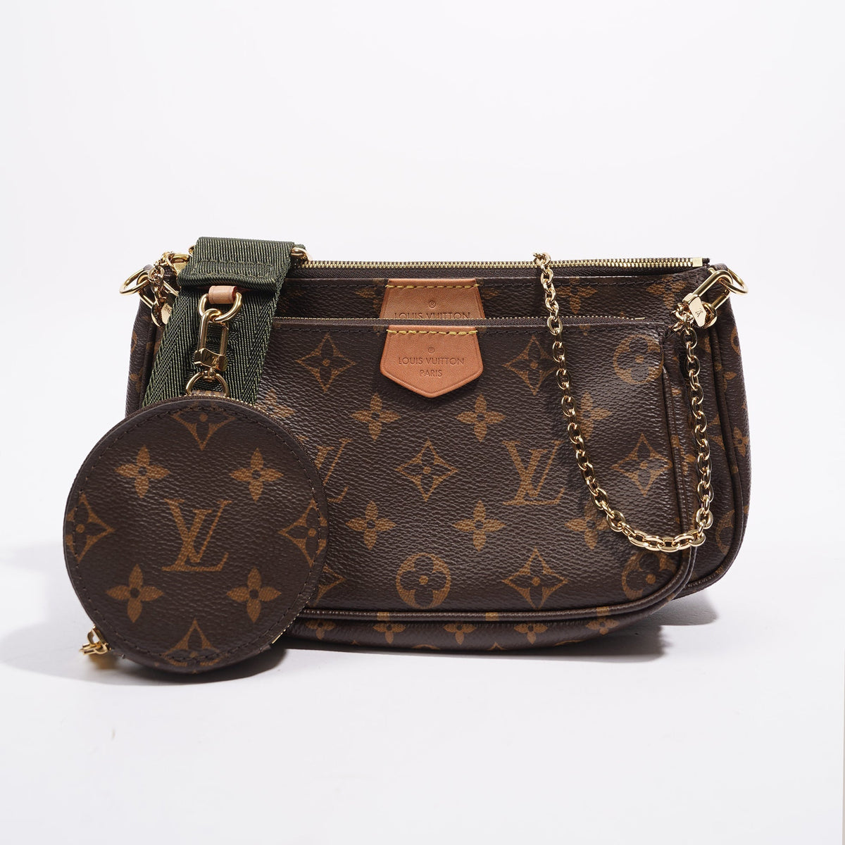 Louis Vuitton Womens Multi Pochette Bag Monogram Canvas