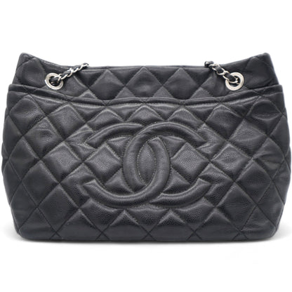 Caviar Quilted CC Timeless Soft Tote Black
