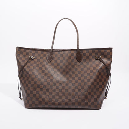 Louis Vuitton Womens Neverfull Damier Ebene GM
