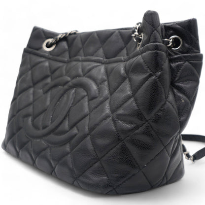 Caviar Quilted CC Timeless Soft Tote Black