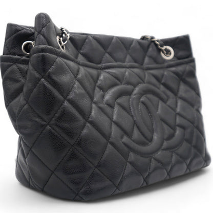 Caviar Quilted CC Timeless Soft Tote Black