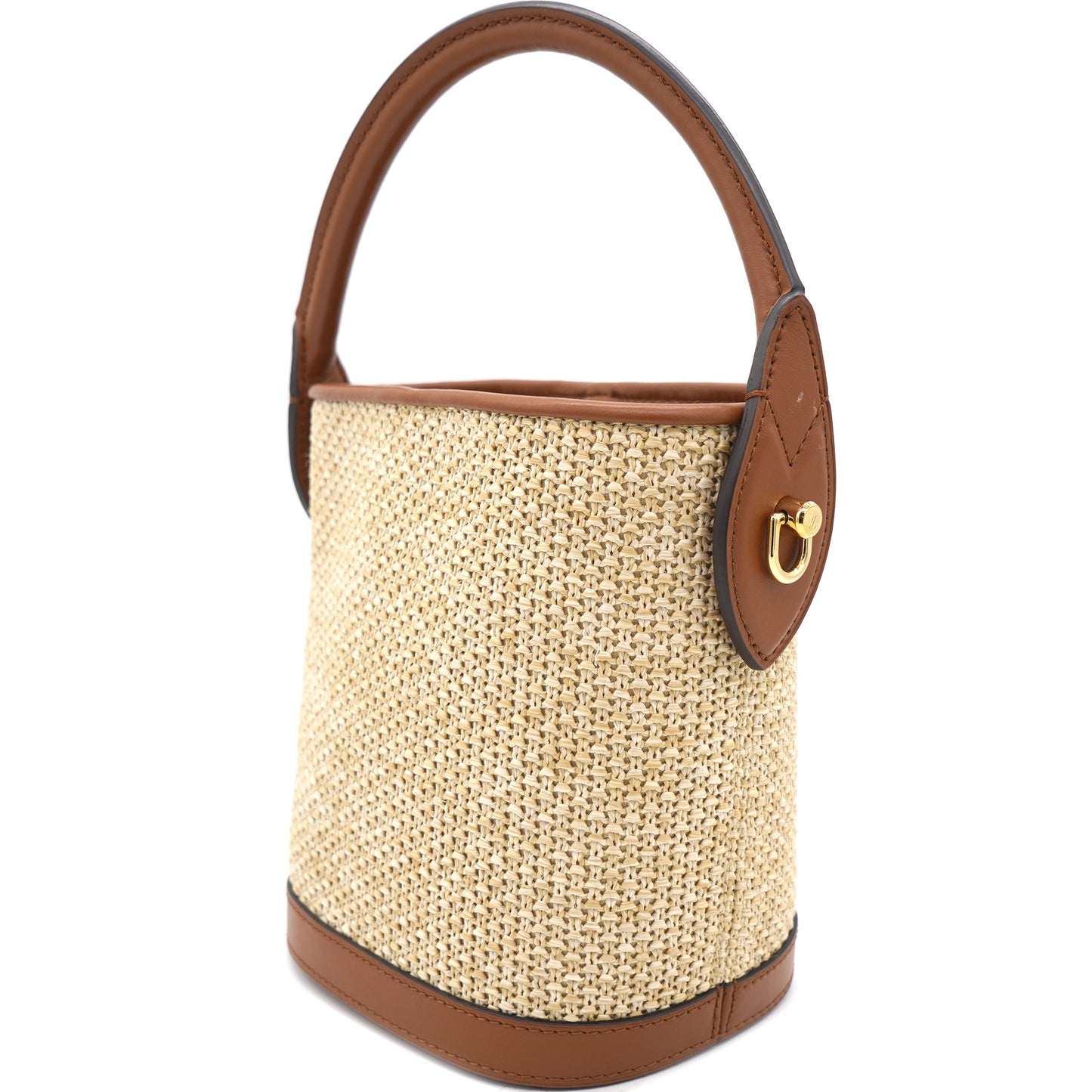 Louis-vuitton Petit bucket bag Raffia Beige