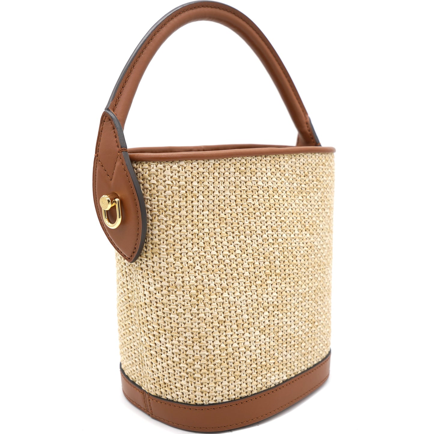 Louis-vuitton Petit bucket bag Raffia Beige