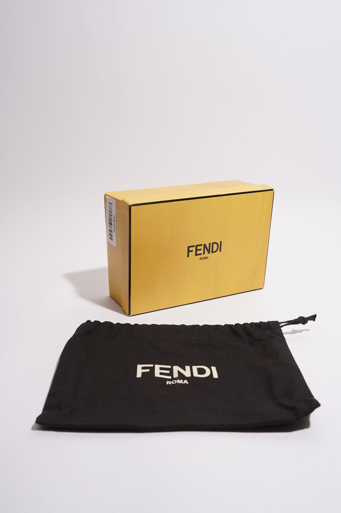 Fendi Womens Dotcom Quilted Wallet On Chain Black