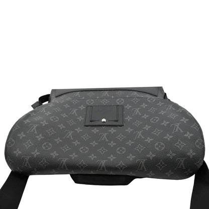 Louis Vuitton Voyager MM Monogram Eclipse Messenger Bag Black