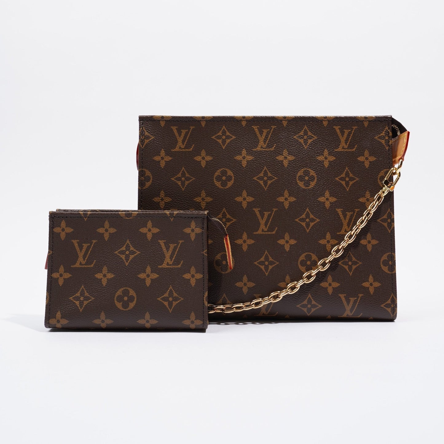 Louis Vuitton Womens LV Pouch on Chain Monogram Canvas