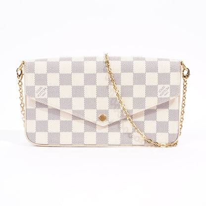 Louis Vuitton Felicie Pochette Damier Azur Canvas