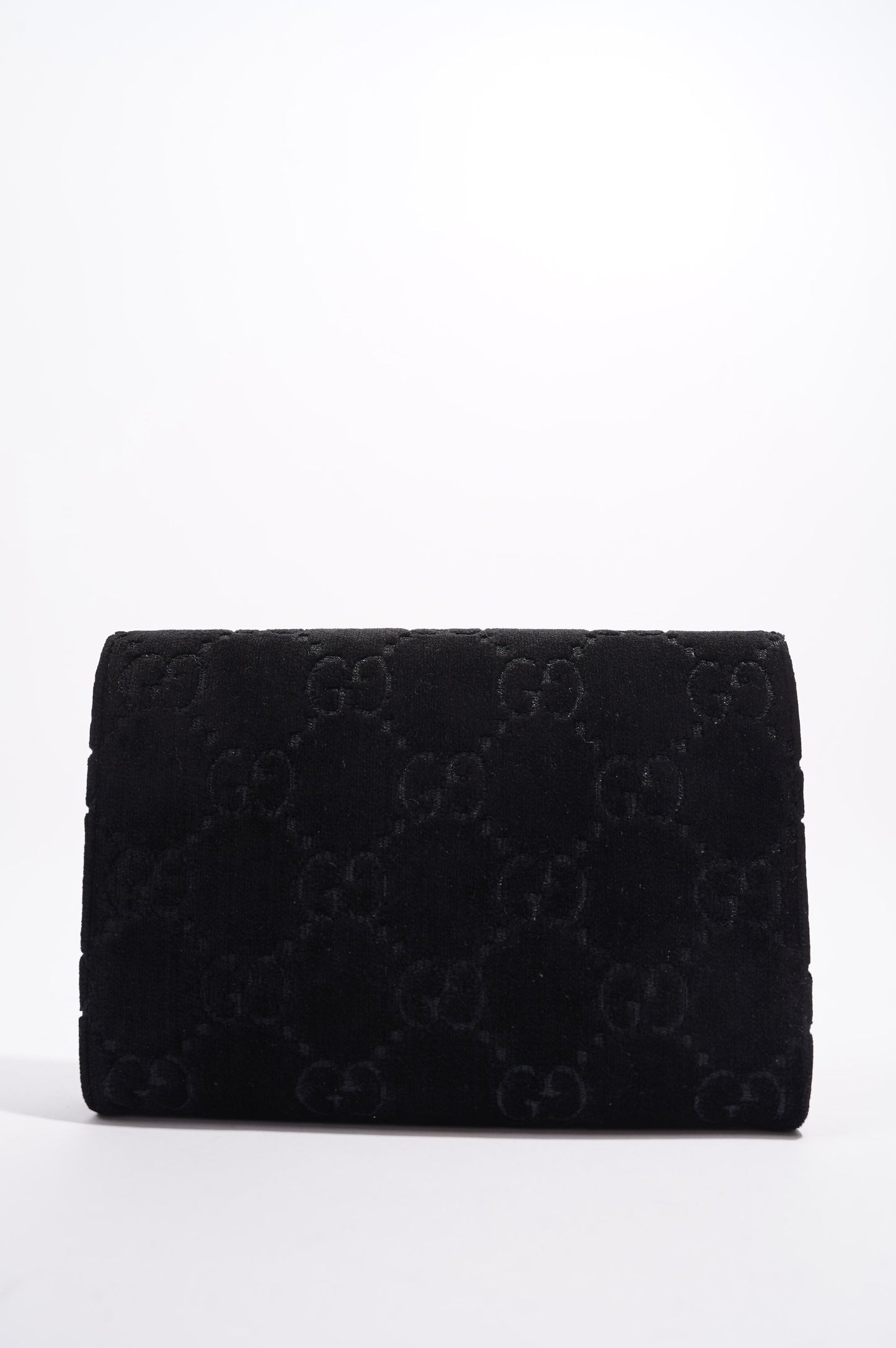 Gucci Dionysus GG Chain Wallet Black Velvet