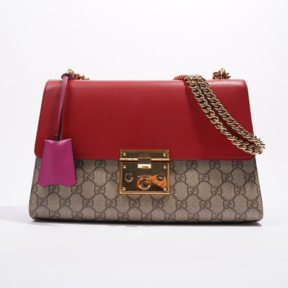 Gucci Womens Padlock Bag Multicoloured Canvas / Leather Medium