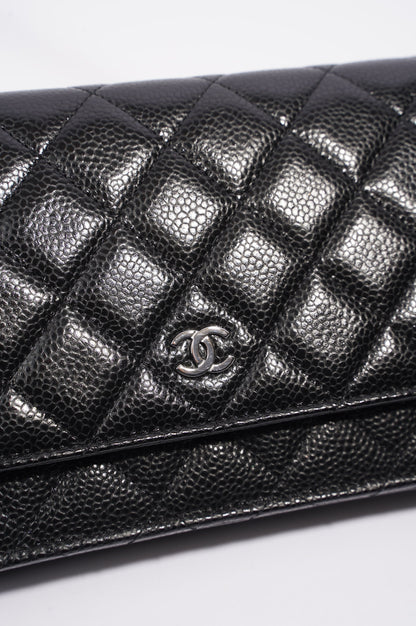 Chanel Wallet On Chain Black Caviar Leather