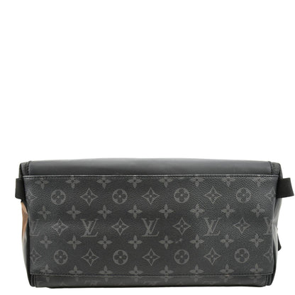 Louis Vuitton Voyager MM Monogram Eclipse Messenger Bag Black