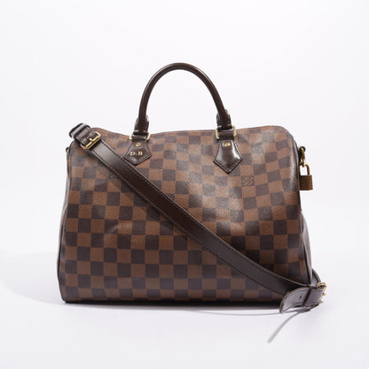 Louis Vuitton Womens Speedy Bandouliere Damier Ebene 30