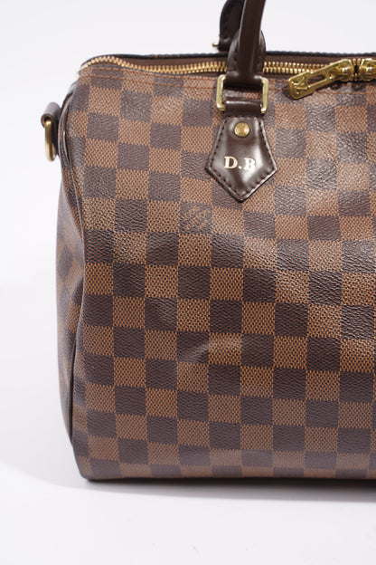 Louis Vuitton Womens Speedy Bandouliere Damier Ebene 30