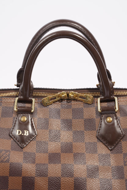 Louis Vuitton Womens Speedy Bandouliere Damier Ebene 30