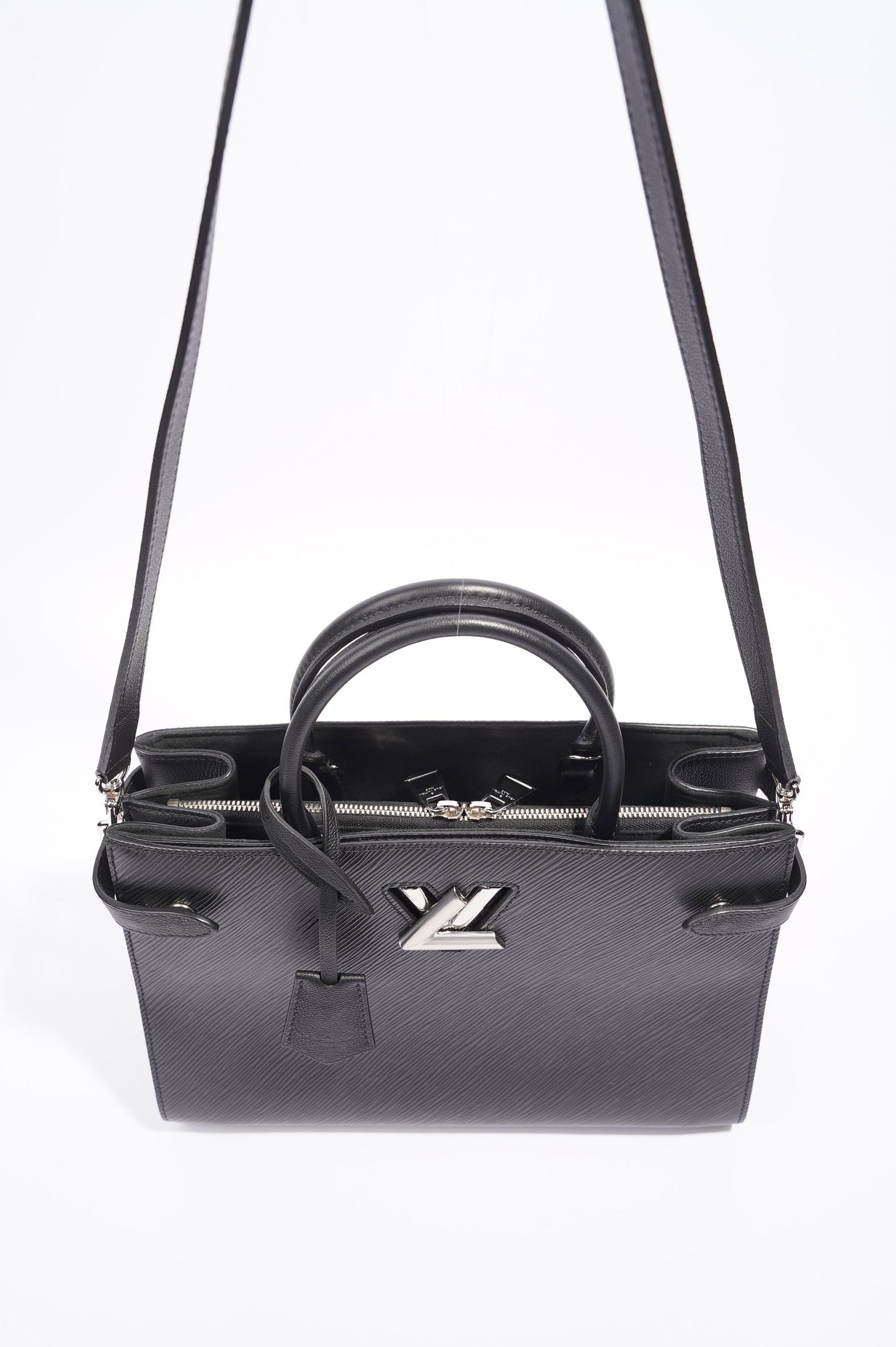 Louis Vuitton Twist Tote Bag Black Epi Leather